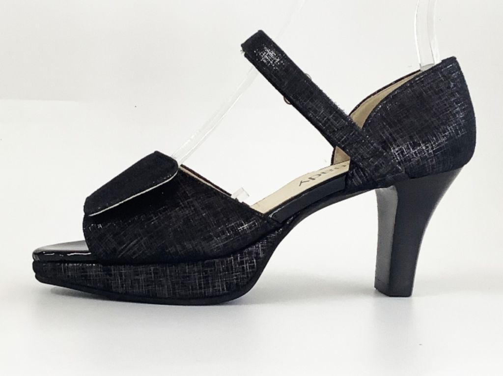 黒SVｸﾛｽセパレートサンダル横東京のオーダーメイド靴